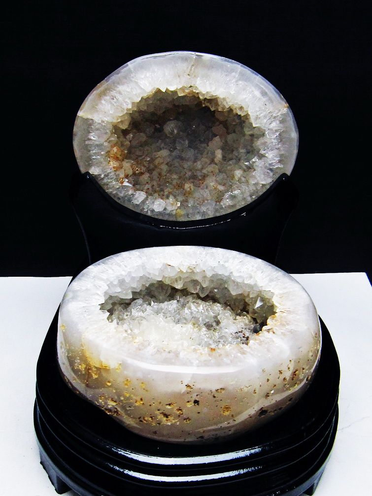 1.2Kgペア水晶トレジャーメノウ [t604-7957] 1枚目