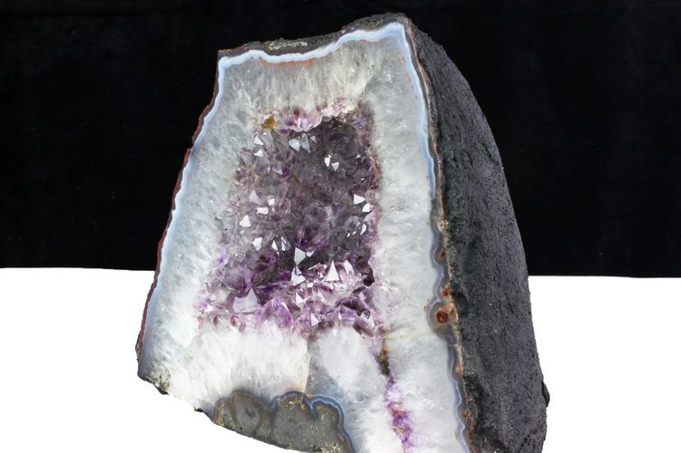 薔薇　アメジストドーム 最高品質]ブラジル産アメジストドーム（専用台座付き） - 埼玉県