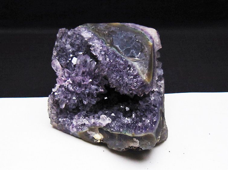 ウルグアイ産 フラワーアメジストクラスター[T614-9208] 1枚目