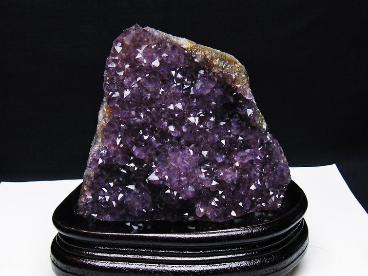 1Kgウルグアイ産アメジストクラスター[T614-9386] 1枚目