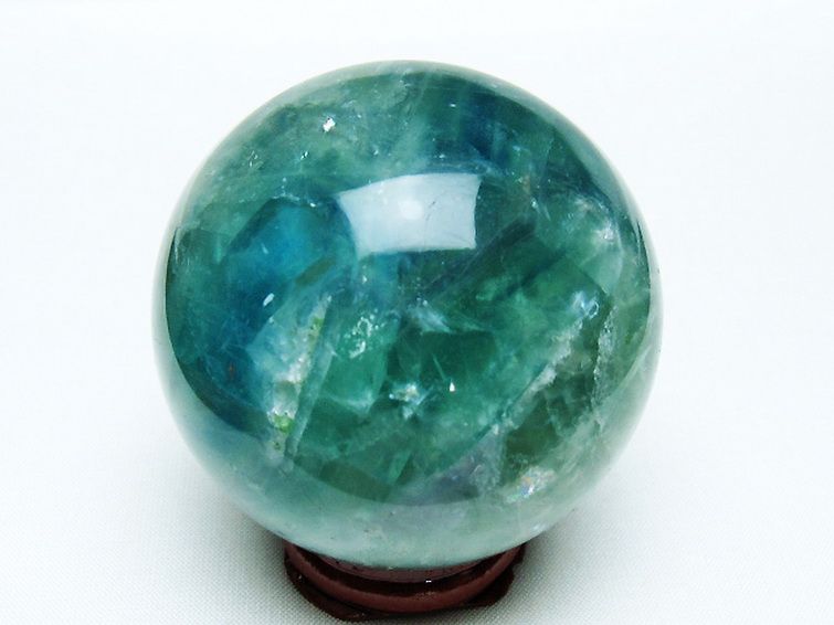 パワーストーン 天然石 フローライト 丸玉 61mm [T616-4934]