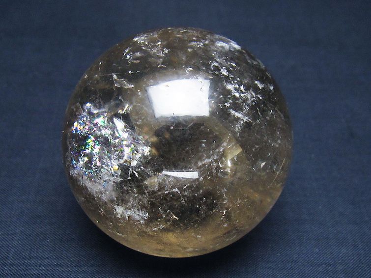 ライトニング水晶丸玉 55mm [t62-16486] 1枚目