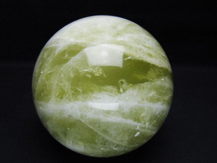 1.6Kgシトリン水晶丸玉 107mm [T63-7676] 1枚目