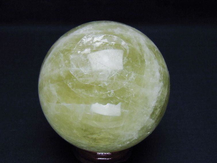 シトリン水晶丸玉 67mm [t63-7969] 3枚目