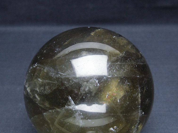 ライトニング水晶丸玉 74mm [t63-8028] 2枚目