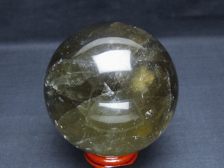 ライトニング水晶丸玉 74mm [t63-8028] 3枚目