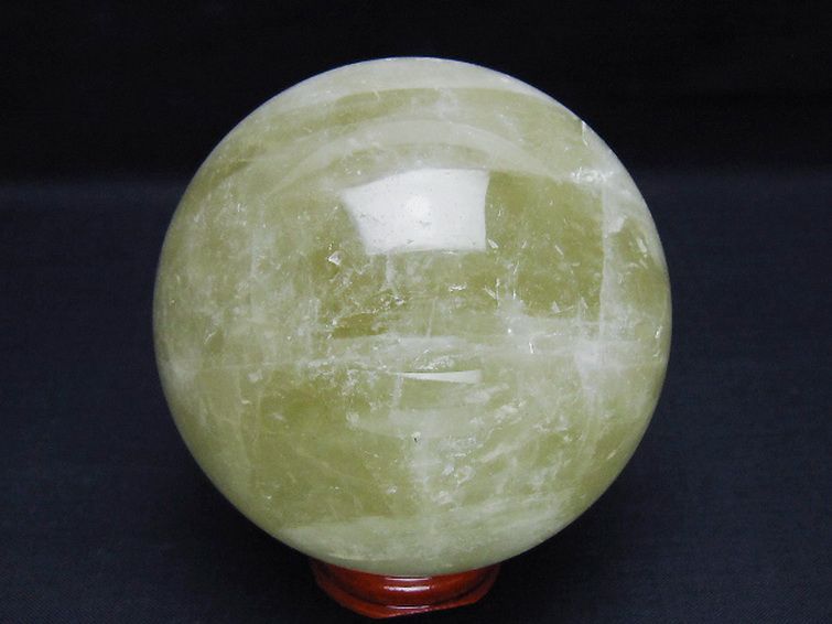 シトリン水晶丸玉 81mm [t63-8068] 3枚目