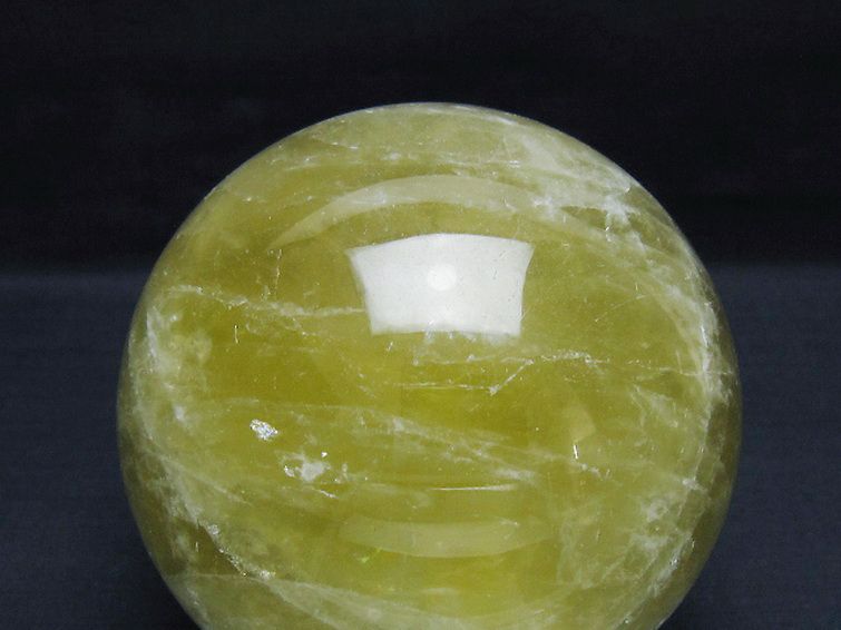 1.4Kgシトリン水晶丸玉 100mm [t63-8083] 2枚目