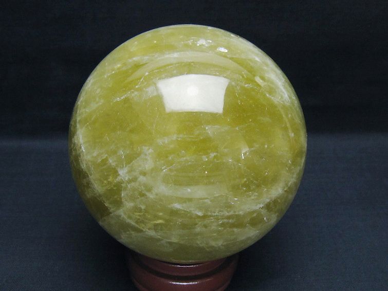 1.4Kgシトリン水晶丸玉 100mm [t63-8083] 3枚目