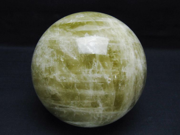 1.6Kgシトリン水晶丸玉 110mm [t63-8110] 1枚目