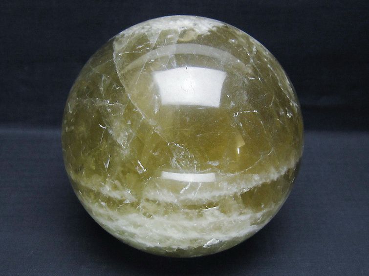 2.7Kgシトリン水晶丸玉 130mm [t63-8119] 1枚目