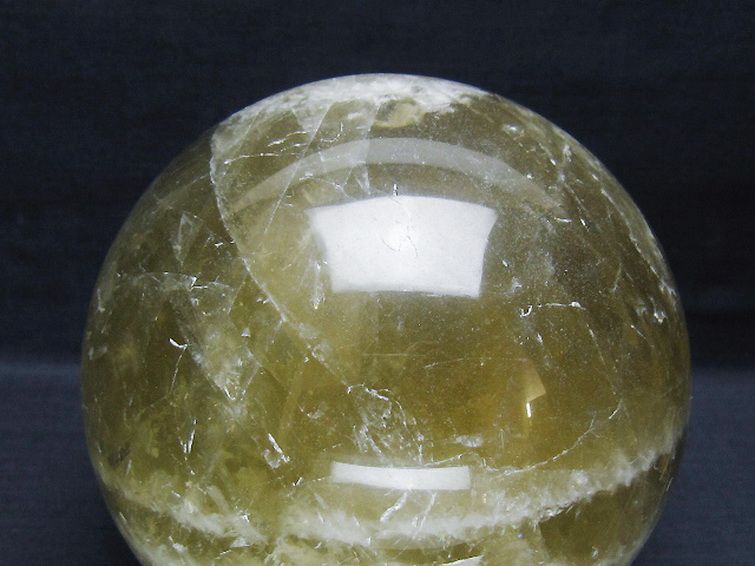 2.7Kgシトリン水晶丸玉 130mm [t63-8119] 2枚目