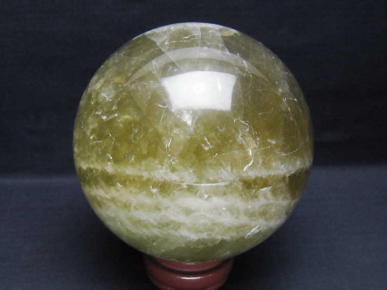 2.7Kgシトリン水晶丸玉 130mm [t63-8119] 3枚目