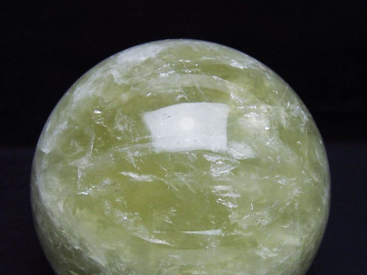 1.9Kgシトリン水晶丸玉 113mm [t63-8127] 2枚目