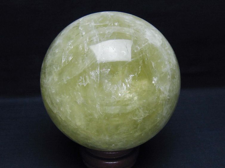 1.9Kgシトリン水晶丸玉 113mm [t63-8127] 3枚目