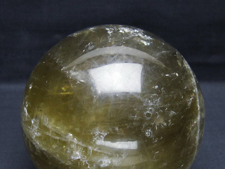 1.6Kgシトリン水晶丸玉 105mm [t63-8132] 2枚目