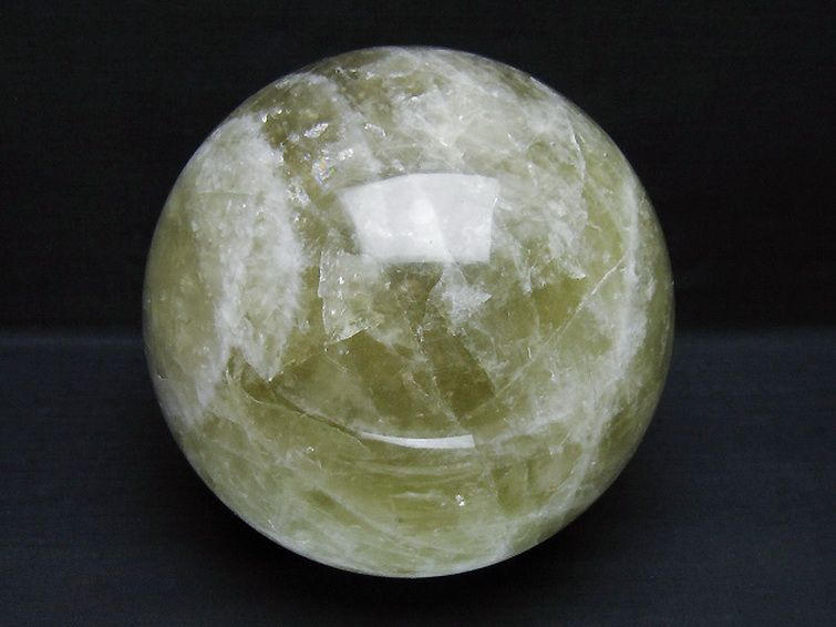 6.5Kgシトリン水晶丸玉 170mm [t63-8138] 1枚目