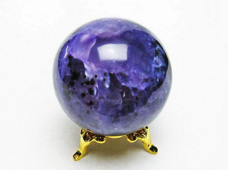 チャロアイト 丸玉 38mm [t637-4548] 3枚目