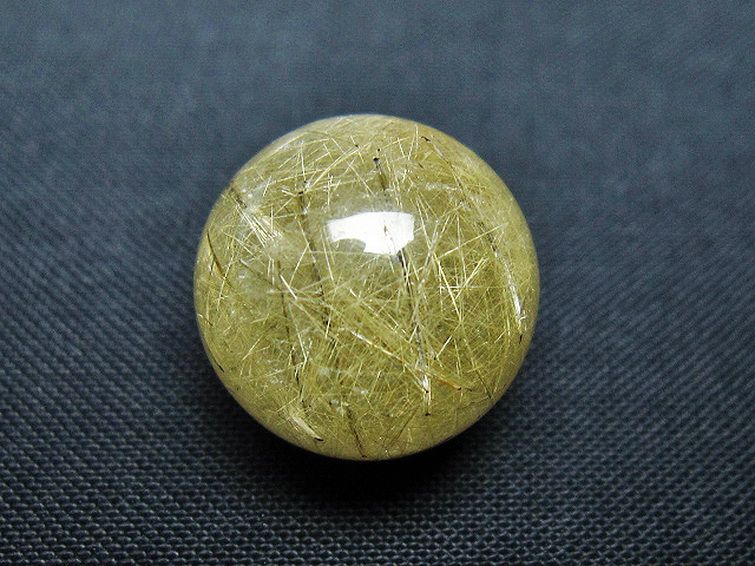 ルチル入り水晶丸玉 17mm [T637-4743] 1枚目