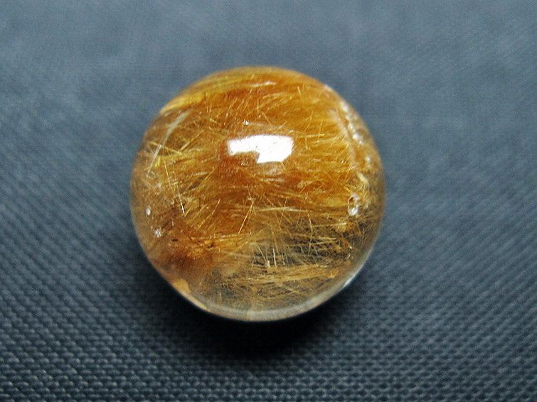 ルチル入り水晶丸玉 14mm [t637-4757] 2枚目