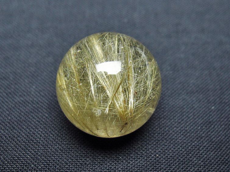 ルチル入り水晶丸玉 19mm [T637-4761] 1枚目