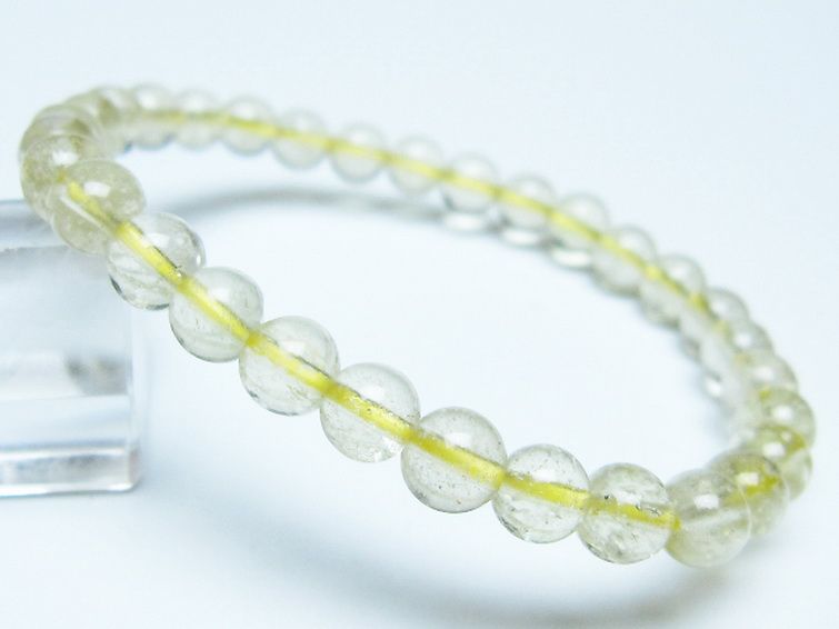 リビアングラス ブレスレット 6mm [t64-886] 1枚目
