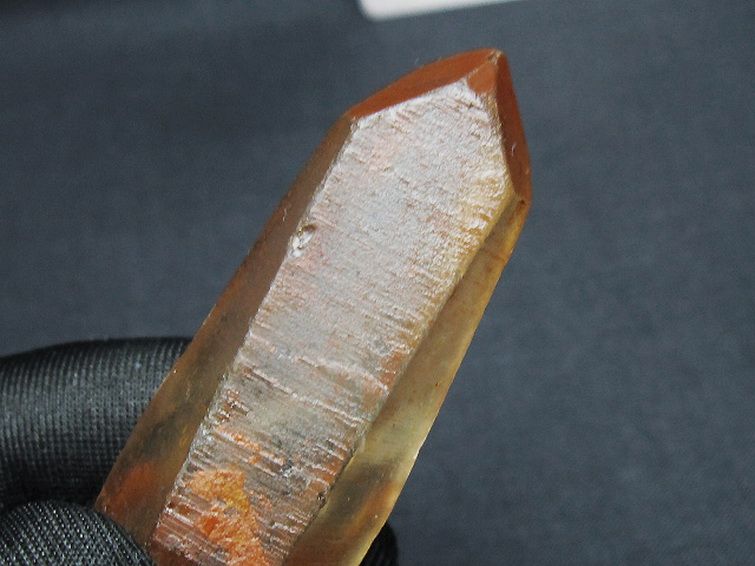 シトリン レムリアンシード水晶原石 ミナスジェライス州コリント産 ※証明書付き[T641-2115] 3枚目