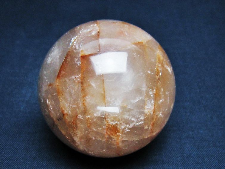 ヘマタイトインクォーツ丸玉 52mm [t643-4539] 1枚目