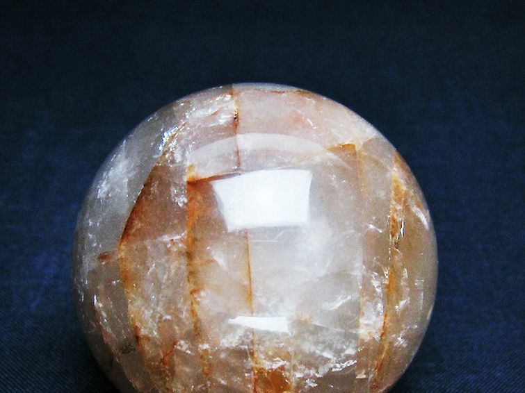 ヘマタイトインクォーツ丸玉 52mm [t643-4539] 2枚目