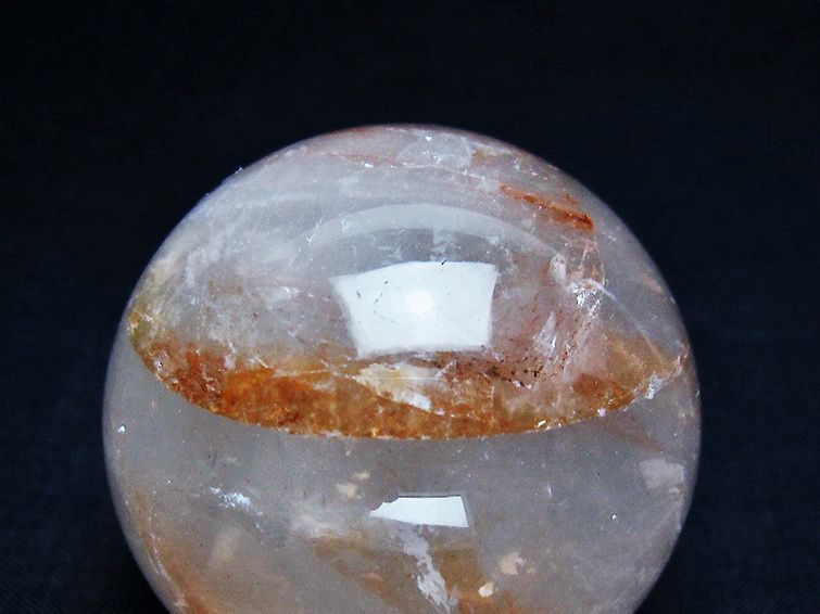 ヘマタイトインクォーツ丸玉 49mm [t643-4570] 2枚目