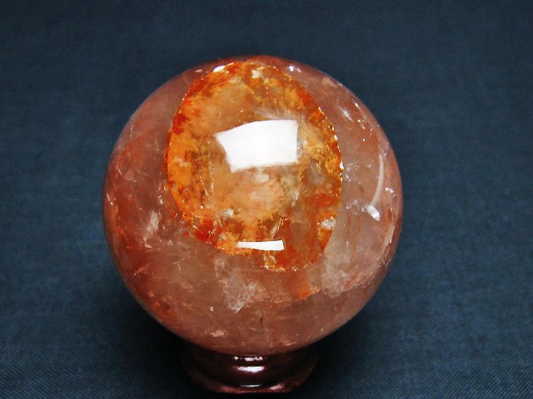 ヘマタイトインクォーツ丸玉 47mm [t643-4613] 3枚目