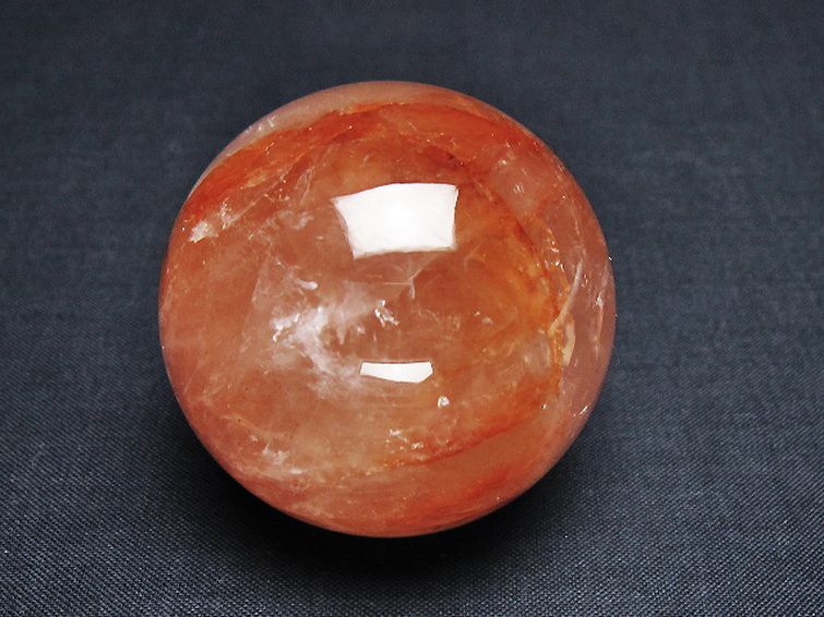 ヘマタイトインクォーツ丸玉 49mm [t643-4630] 1枚目