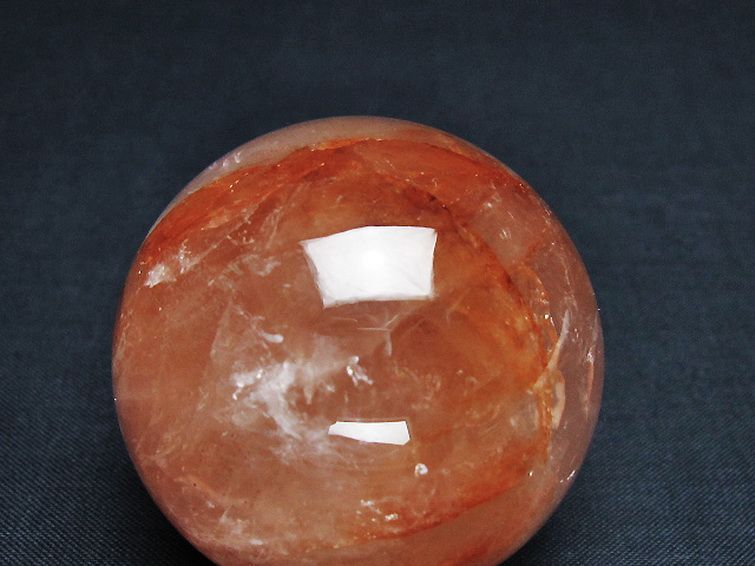 ヘマタイトインクォーツ丸玉 49mm [t643-4630] 2枚目