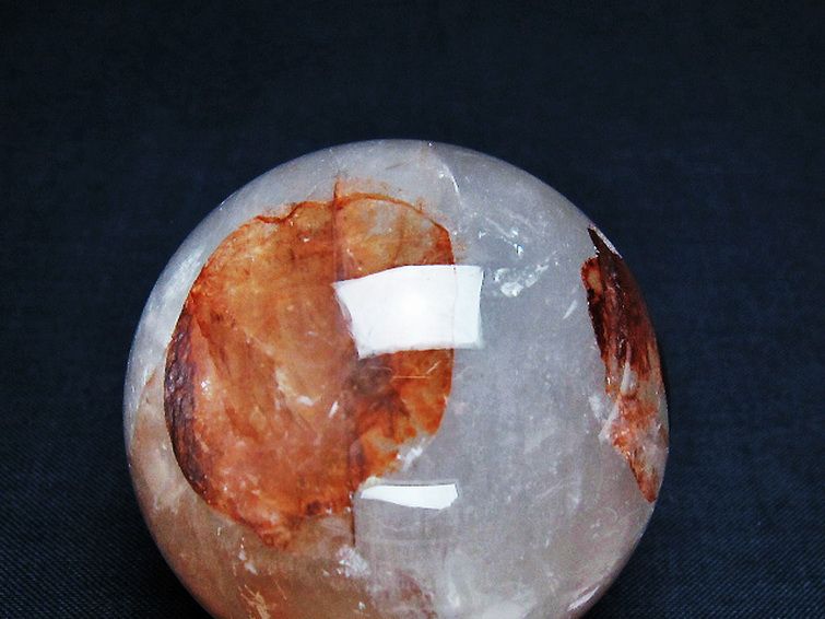 ヘマタイトインクォーツ丸玉 51mm [t643-4645] 2枚目