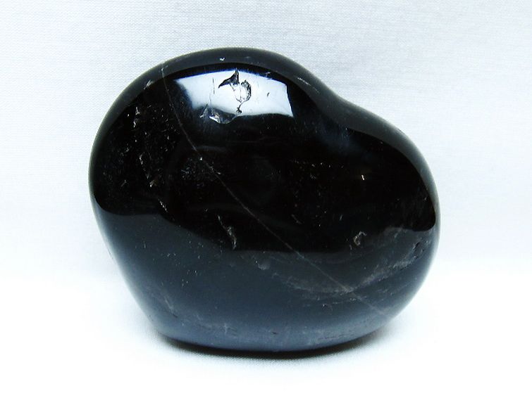 モリオン 純天然 黒水晶 ハート 置物 [t643-4751] 3枚目