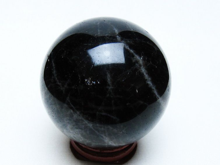 モリオン 純天然 黒水晶 丸玉 60mm [t643-4917] 3枚目