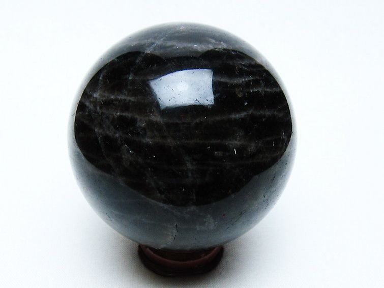 モリオン 純天然 黒水晶 丸玉 59mm [t643-4930] 3枚目