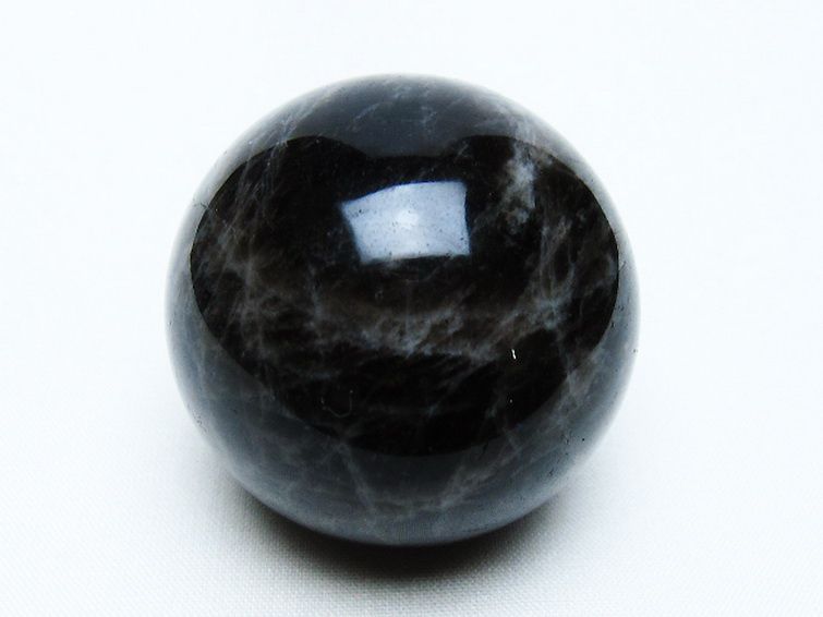 モリオン 純天然 黒水晶 丸玉 47mm [t643-4948] 1枚目