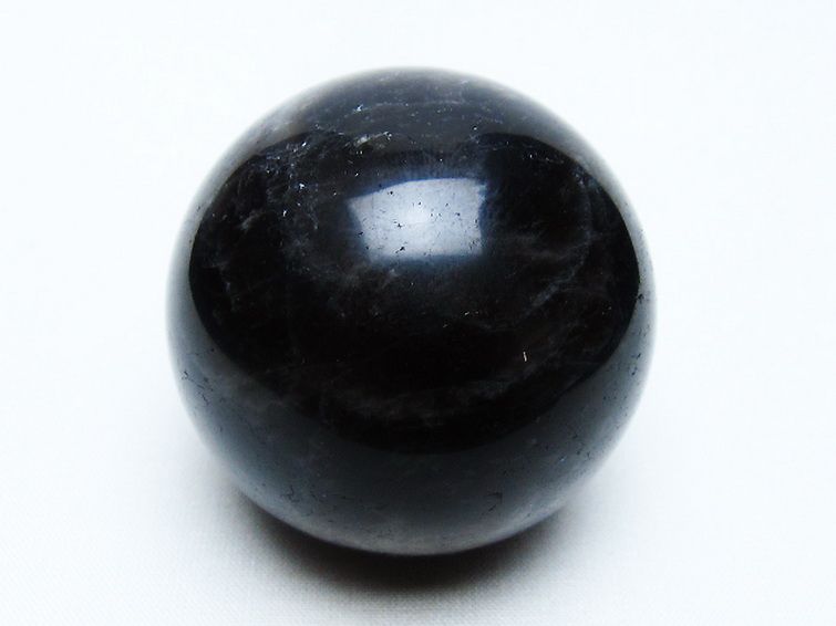 モリオン 純天然 黒水晶 丸玉 53mm [t643-4954] 1枚目