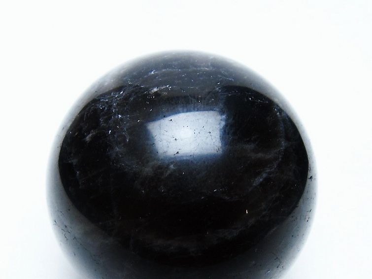 モリオン 純天然 黒水晶 丸玉 53mm [t643-4954] 2枚目