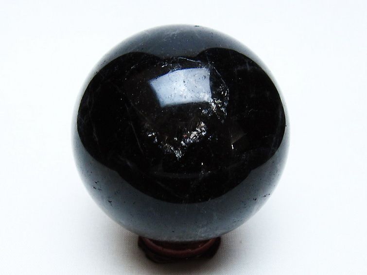 モリオン 純天然 黒水晶 丸玉 58mm [t643-4968] 3枚目