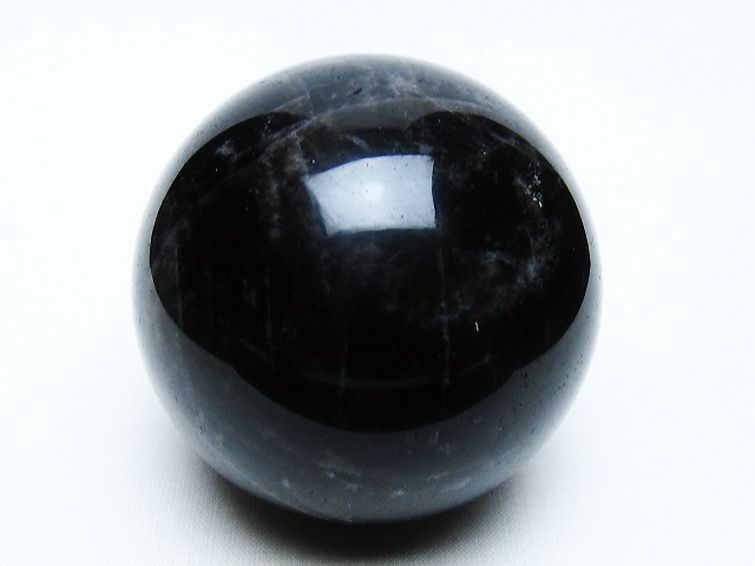 モリオン 純天然 黒水晶 丸玉 62mm [t643-4985] 1枚目