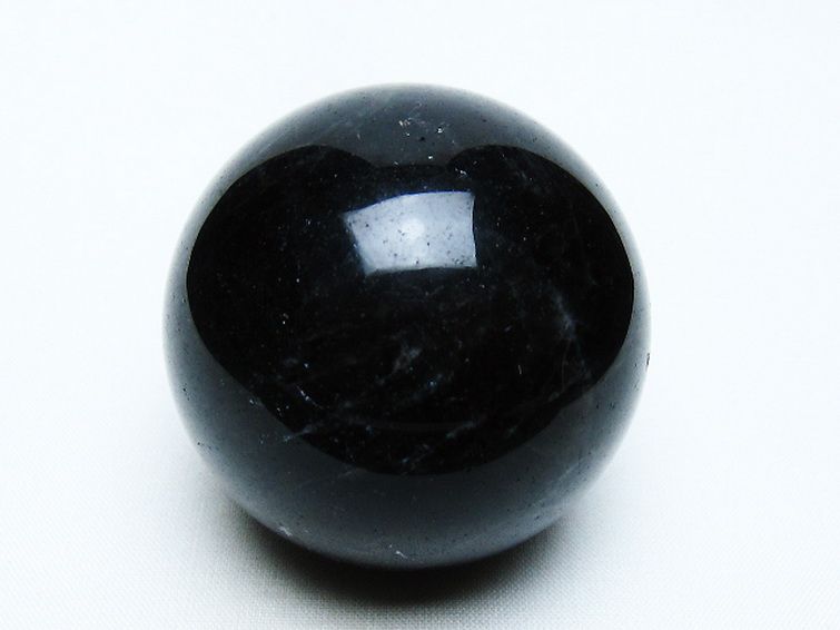 モリオン 純天然 黒水晶 丸玉 54mm [t643-4999] 1枚目