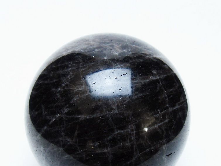 モリオン 純天然 黒水晶 丸玉 73mm [t643-5176] 2枚目