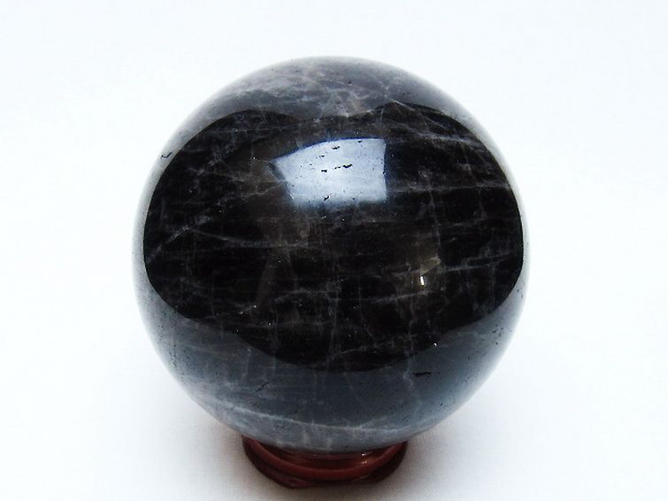 モリオン 純天然 黒水晶 丸玉 73mm [t643-5176] 3枚目