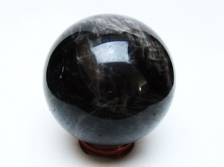 モリオン 純天然 黒水晶 丸玉 72mm [t643-5179] 3枚目