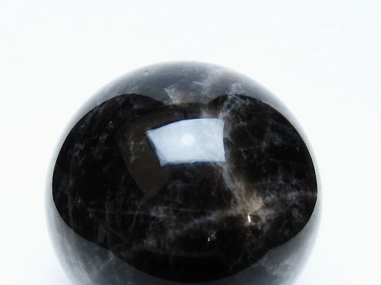 モリオン 純天然 黒水晶 丸玉 74mm [t643-5181] 2枚目