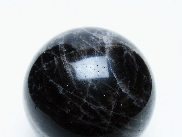 モリオン 純天然 黒水晶 丸玉 57mm [t643-5215] 2枚目