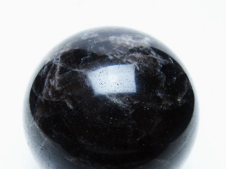 モリオン 純天然 黒水晶 丸玉 58mm [t643-5217] 2枚目