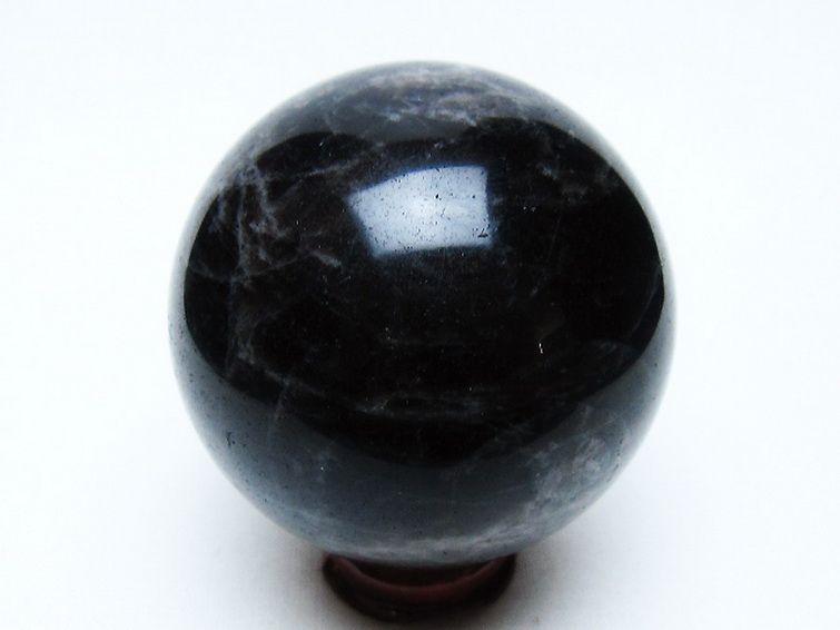 モリオン 純天然 黒水晶 丸玉 58mm [t643-5217] 3枚目